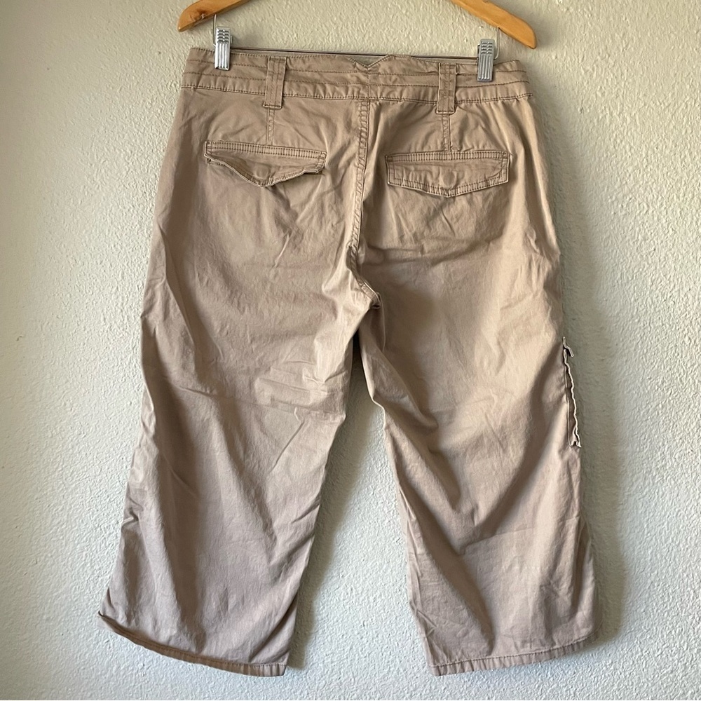 Calvin Klein Jeans Cargo Utility Pants Women’s 8 Khaki Tan Y2K Streetwear Grunge - Picture 8 of 14